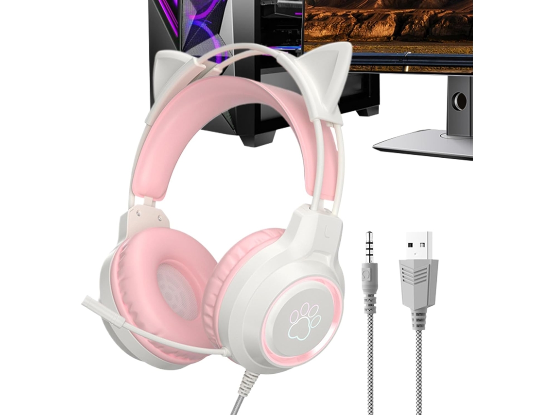Auriculares Para Ordenador Con Cable Y Micrófono Con Cancelación De Ruido