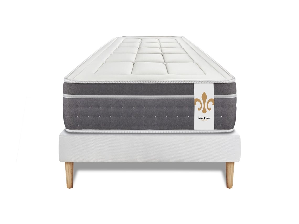 Somier Trente LITIER_DELUXE_TRADITION Viscoelástica Blanco (90x190)