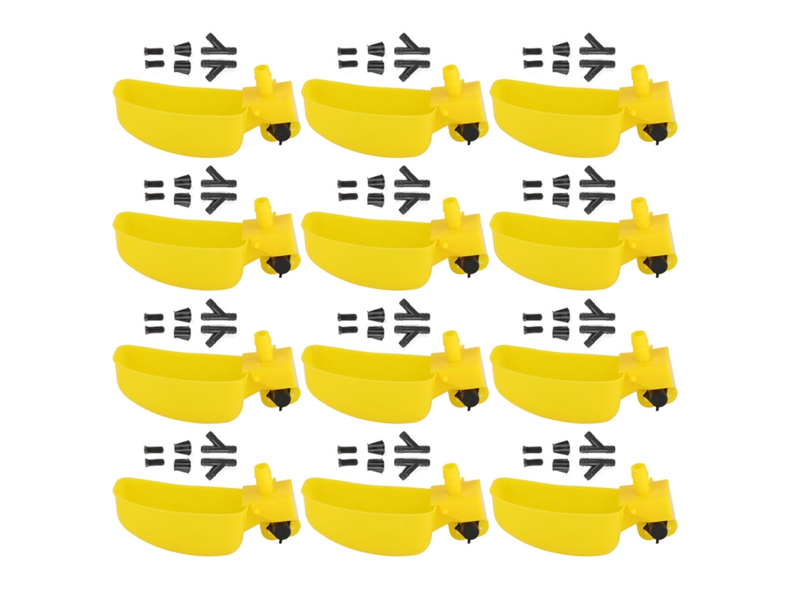 12pcs Bebedero Comedero Para Palomas Codornices Taza De Agua Sistema De Riego Herramientas Agrícolas