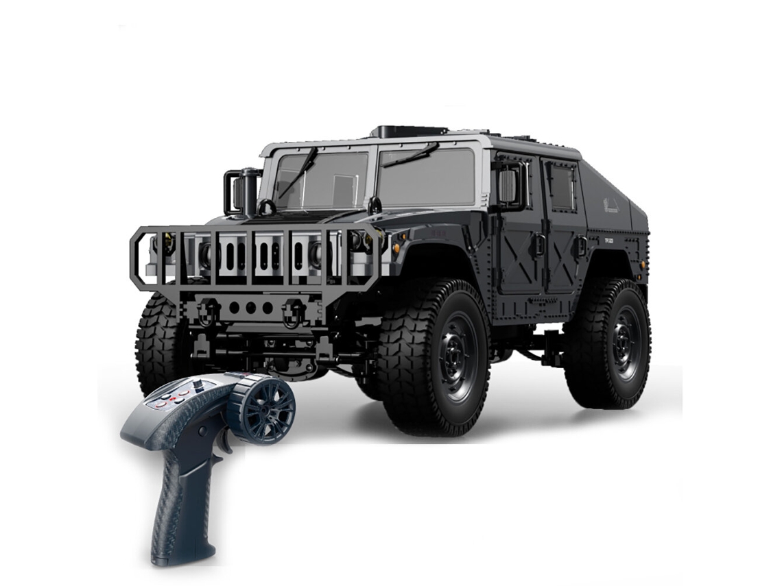 Negro Dos Bateríasjjrc C8835 Hummer Militar 1/16 2.4g 4wd Coche Rc Proporcional Rock Crawler Pickup Todoterreno Juguetes