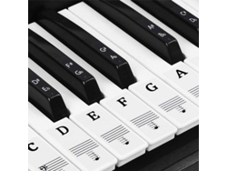 Pegatinas Para Teclas De Piano De 88 Teclas, Transparentes, Reutilizables, De Fácil Instalación, Compatibles Con Casio, Yamaha Y Roland.
