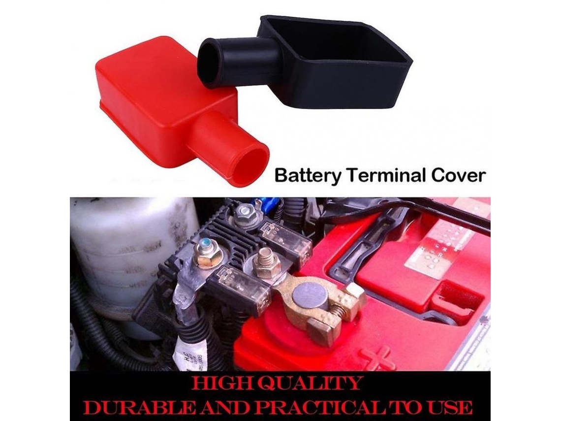 2026-protector De Terminales De Batería Para Coche Barco 2 Piezas Pvc Aislante Positivo Negativo Multicolor