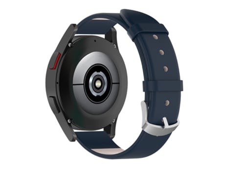 Correa de piel auténtica 20mm con herramienta para Samsung Galaxy Watch 4 40mm/Galaxy Watch 4 Classic 42mm - azul oscuro