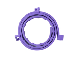 Collar repelente de insectos de 39 cm para mascotas, protección continua contra pulgas, ajustable - Morado