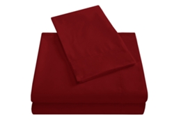 2026-juego De Sábanas Suaves Y De Alta Calidad Con Funda Profunda, Edredón, Tamaño Full Rojo, 4 Piezas