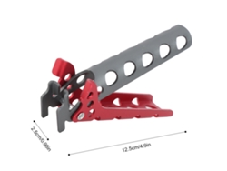 Soporte ligero de aluminio para ollas, ideal para uso en exteriores.