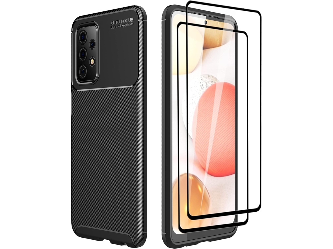 Conjunto de Protectores de Pantalla Proteção Fibra para Oneplus 9R HONGWE. Negro (2un)