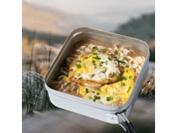 Fiambrera Ultraligera De 1600 Ml Con Asas Plegables Para Acampada, Senderismo, Picnics Y Uso Al Aire Libre.