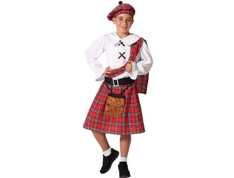 Disfraz de Niño ATOSA Rojo y blanco escocés (Tam: 3-4 años)