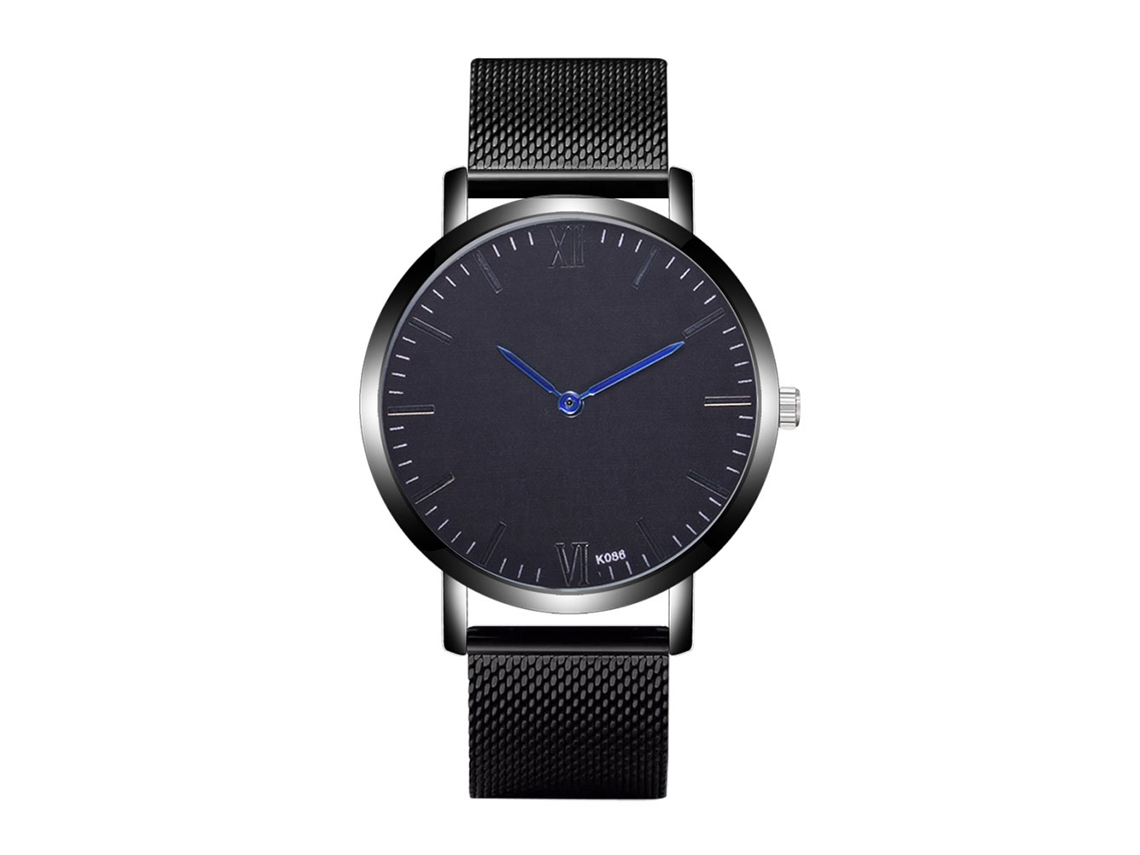 Reloj De Pulsera Zhoulianfa Para Hombre Con Correa De Malla De Acero Y Movimiento De Cuarzo.