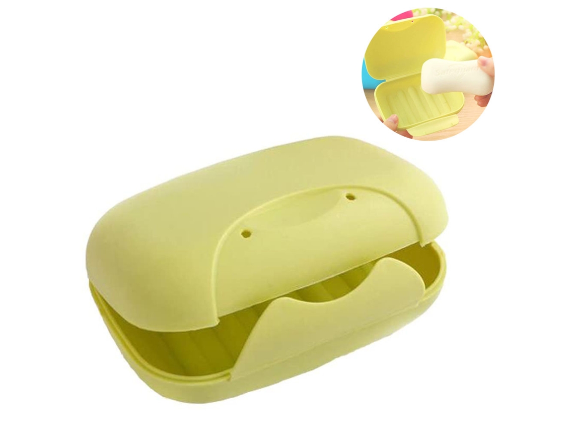 VVJIJILLY Caixa De Sabão Portátil, Cor Doce, Para Casa, Casa De Banho, Viagem, Exterior, Caminhadas, Campismo, Ginásio, Férias