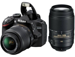 Kit Cámara Réflex NIKON D3200 + AF-S DX 18-55mm + AF-S DX 55-300mm (Negro - 24.2  MP)