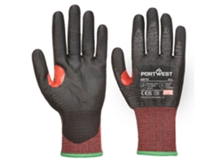 Guantes de PU CS Cut F13, cómodos y seguros para tareas de manipulación / Negros / L Portwest