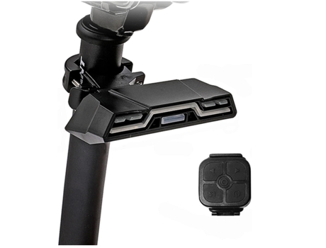 Luz de bicicleta con control remoto inalámbrico, luz de bicicleta impermeable con luz trasera de bicicleta de advertencia de 3 colores, luz intermi...