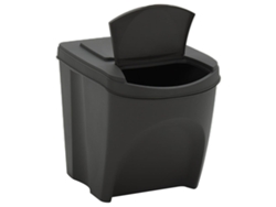 Cinturón de piel Vidaxl con tacón de aguja, 4 cubos, gris, 100 L, polipropileno