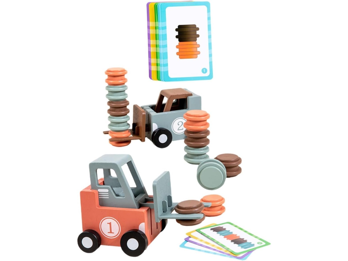 Carretilla Elevadora De Juguete Para Niños Y Niñas, Modelo De Vehículo De Construcción
