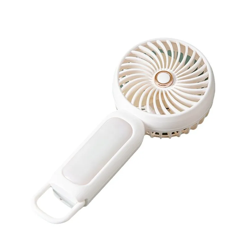 (blanco) Mini Ventilador Portátil Silencioso De Tres Velocidades, Se Puede Colocar Sobre Un Escritorio, Carga Usb.