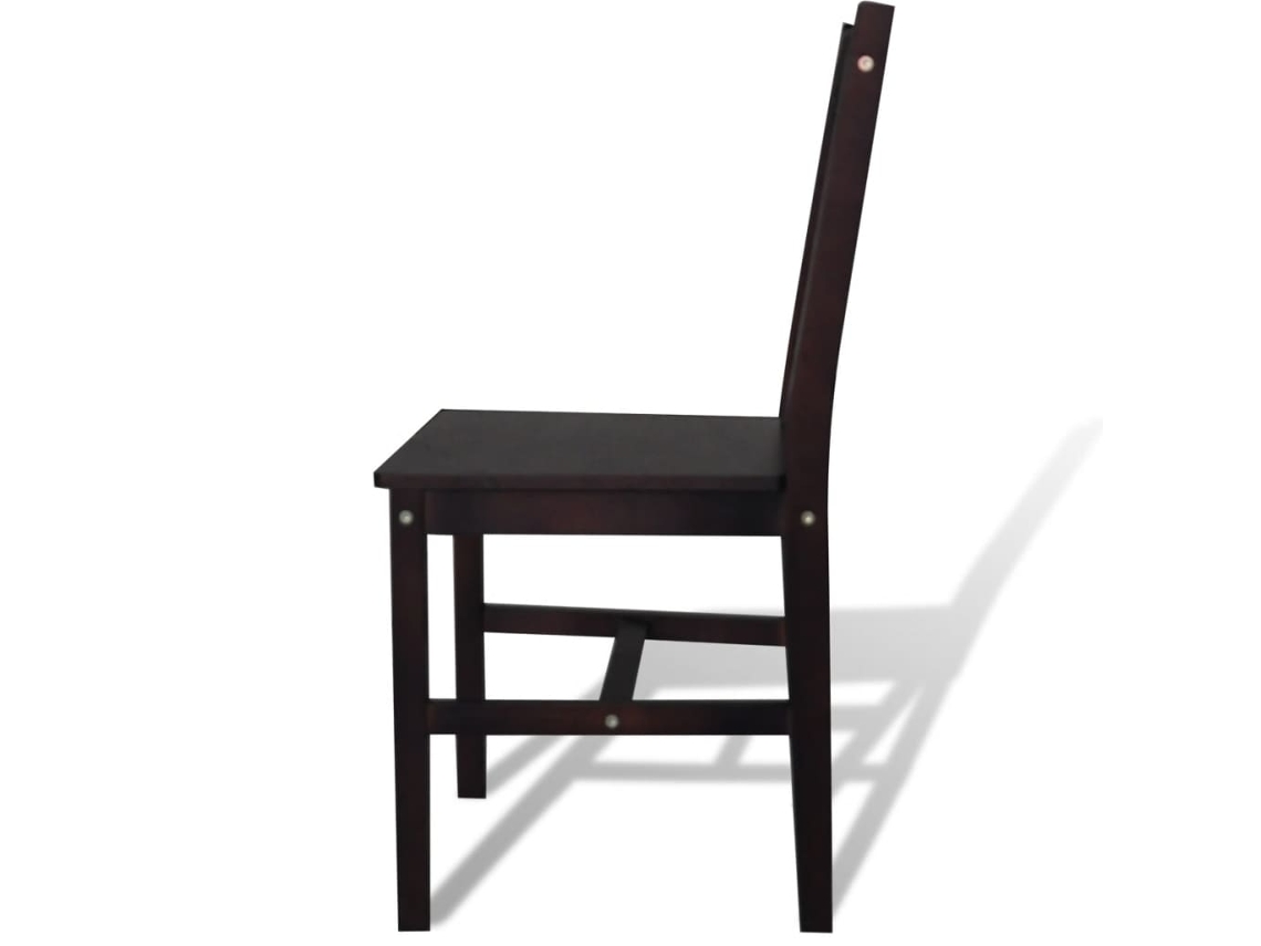 Maison Exclusive - Sillas De Comedor 6 Unidades Madera De Pino Marrón Oscuro