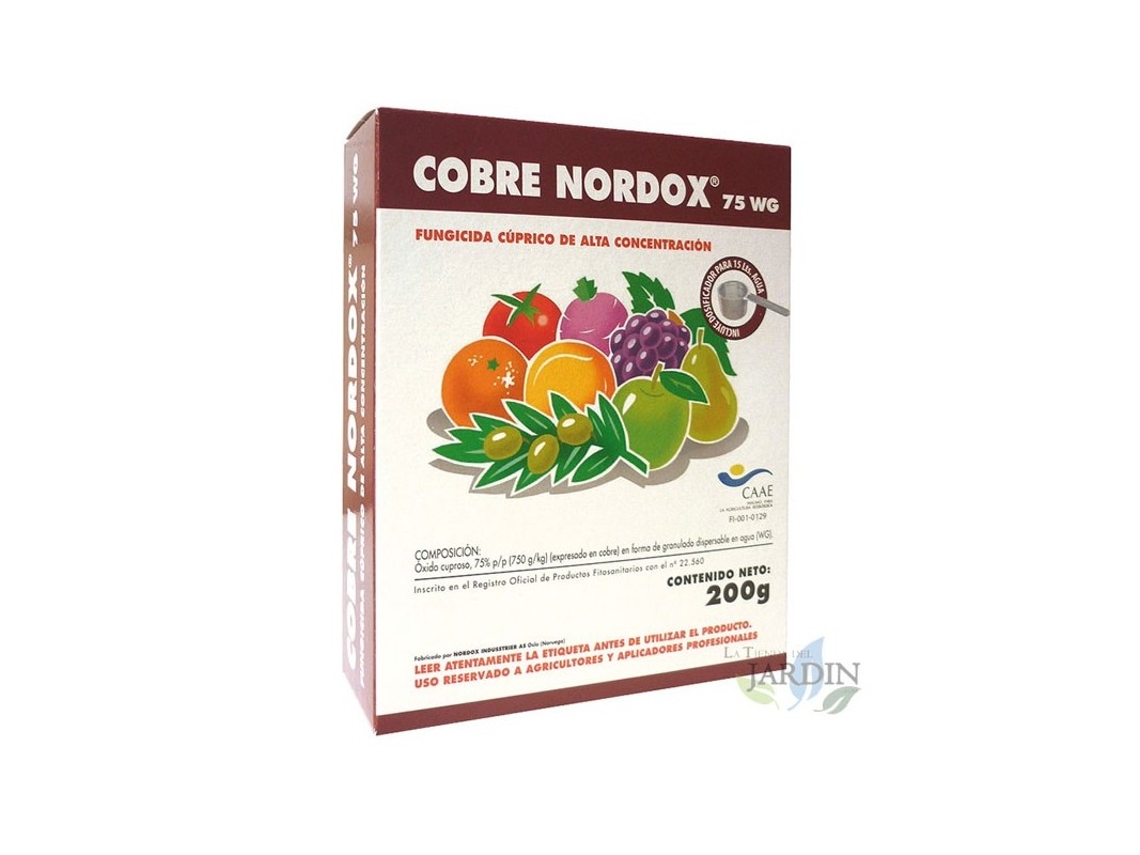 Cobre Nordox Fungicida 200 Gr 75% Oximo Cuproso SUINGA