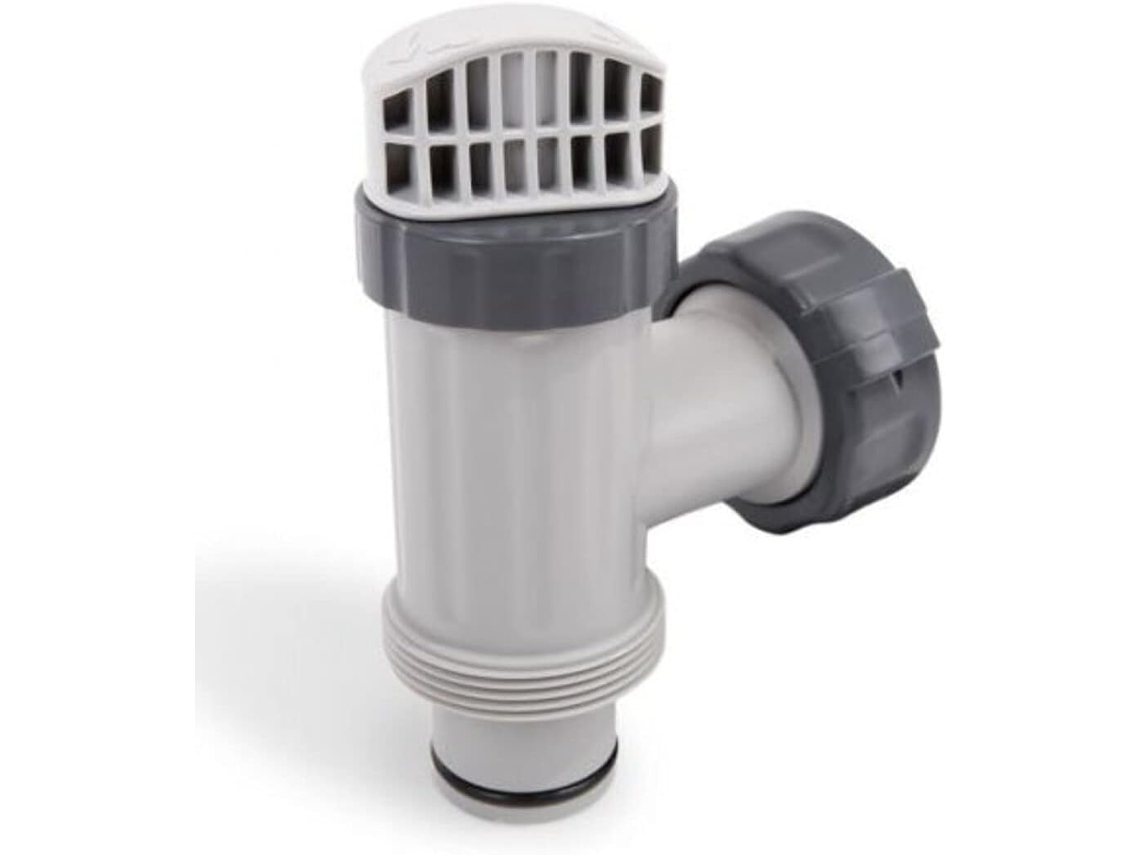 JILLIOPER Válvula de émbolo para piscina Intex, válvula de émbolo de doble manguera dividida con control de flujo accionado por palanca, válvula de cierre para 