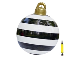 Bola navideña inflable de PVC de 23,6 pulgadas para decoración