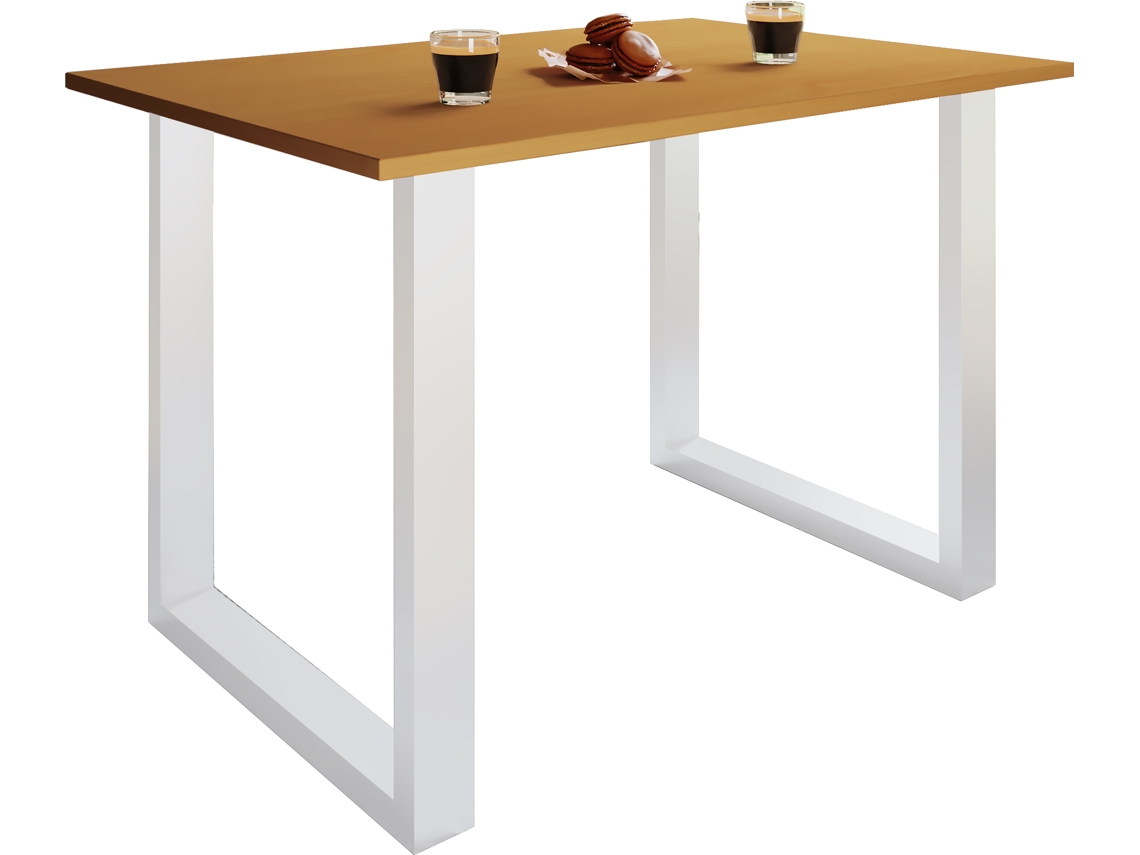 Mesa de comedor de madera Xona U mesa de cocina 140x50 Vcm
