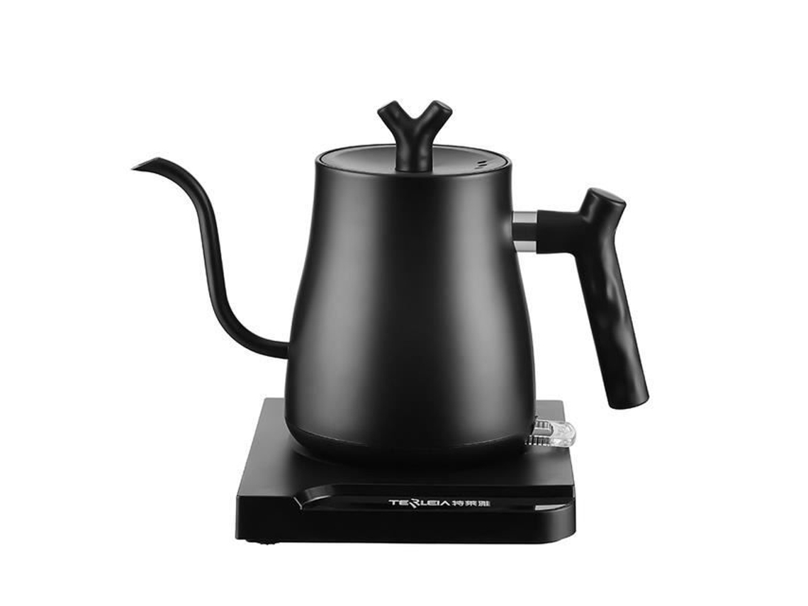 Hervidor eléctrico Hervidor eléctrico con cuello de cisne para cafetera de elaboración manual Tetera normal-Bk-Eu