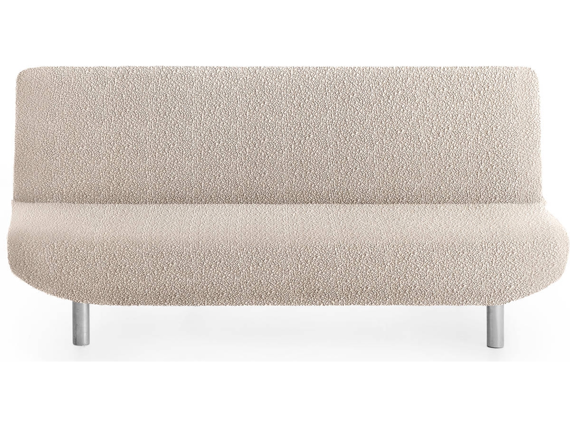 Funda Multielástica para Sofá Cama Clic-clac 3 Plazas MILICA Tejido Adaptable Spongy Marfil