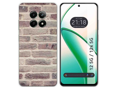 Funda Diseño Ladrillo para Realme 12 5G 12X 5G TUMUNDOSMARTPHONE Silicona Multicolor
