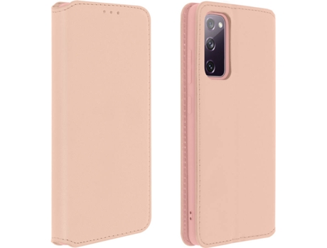 Funda Samsung Galaxy S20 FE AVIZAR Libro Billetera Rosa Dorado