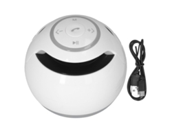 Caixa De Som Portátil Sem Fio A18 Subwoofer Com Luz Led 5w Bass Bt Mini Estéreo Branco