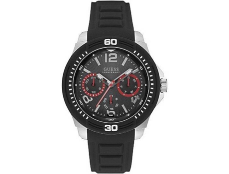 Reloj GUESS W0967G1 Hombre (Silicona - Negro)