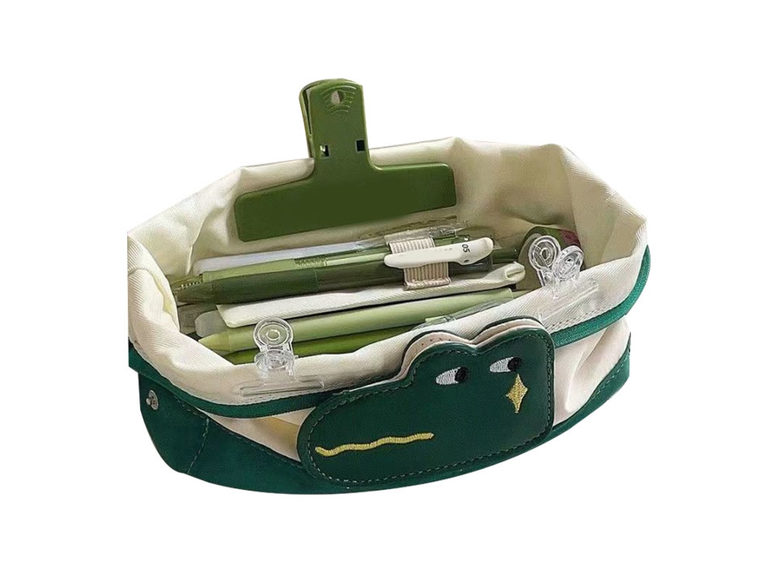 Estuche Grande Para Bolígrafos, Con Un Bonito Diseño De Animales, Resistente A Las Manchas, De Poliéster Duradero, Ideal Para La Escuela, La Oficina Y Los Viajes.