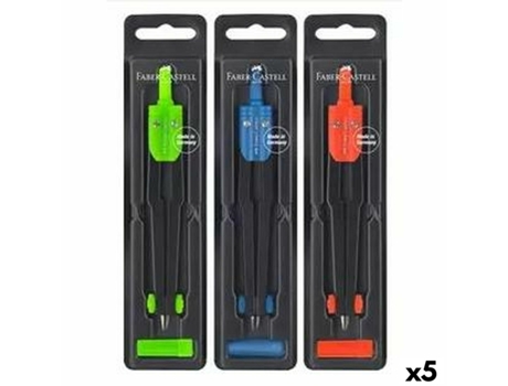 Compás Faber-Castell Multicolor 5 Unidades