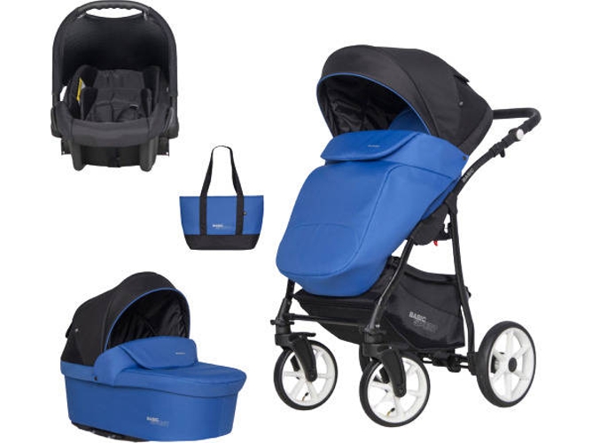 Carrito de Bebé Individual RIKO Basic Sport + Carlo Racing Azul
