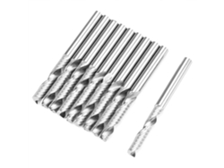 10 Brocas De Fresado Cnc De Punta Esférica De Acero De Tungsteno 1l X 3,17