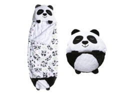 Saco De Dormir Convertible En Almohada, Para Niños, Osito Panda. Tacto Peluche. Grande /l 170x70cm.