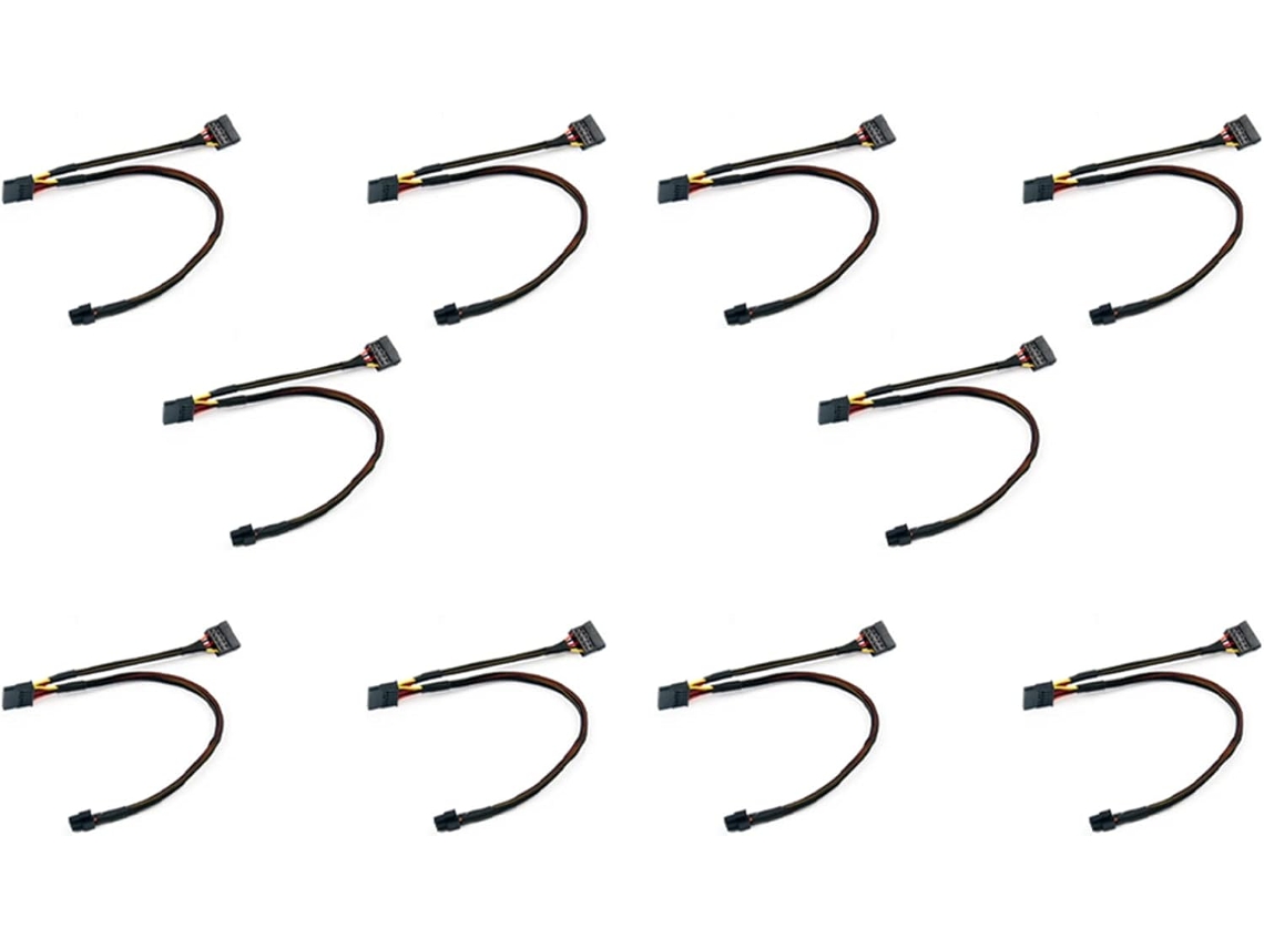 10x Cable Mini Sata X2 De 6 Pines A 15 Pines Para Vostro 3650 3653 3655