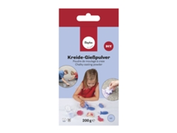 Polvo moldeador para hacer tiza 200 g - color azul