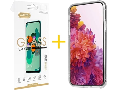 Carcasa + Protector de Pantalla para Samsung Galaxy S22 Plus 5G ACCETEL Transparente Claro