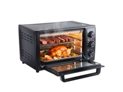 Mini Horno - Flasidu - Acero Inoxidable - Cristal Templado - 32 L - 1500 W - Temperatura Ajustable De 0 A 230 Grados Celsius - Temporizador De 60 Minu