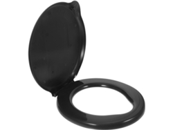Asiento de inodoro portátil para adultos con tapa, para acampar. Slowmoose