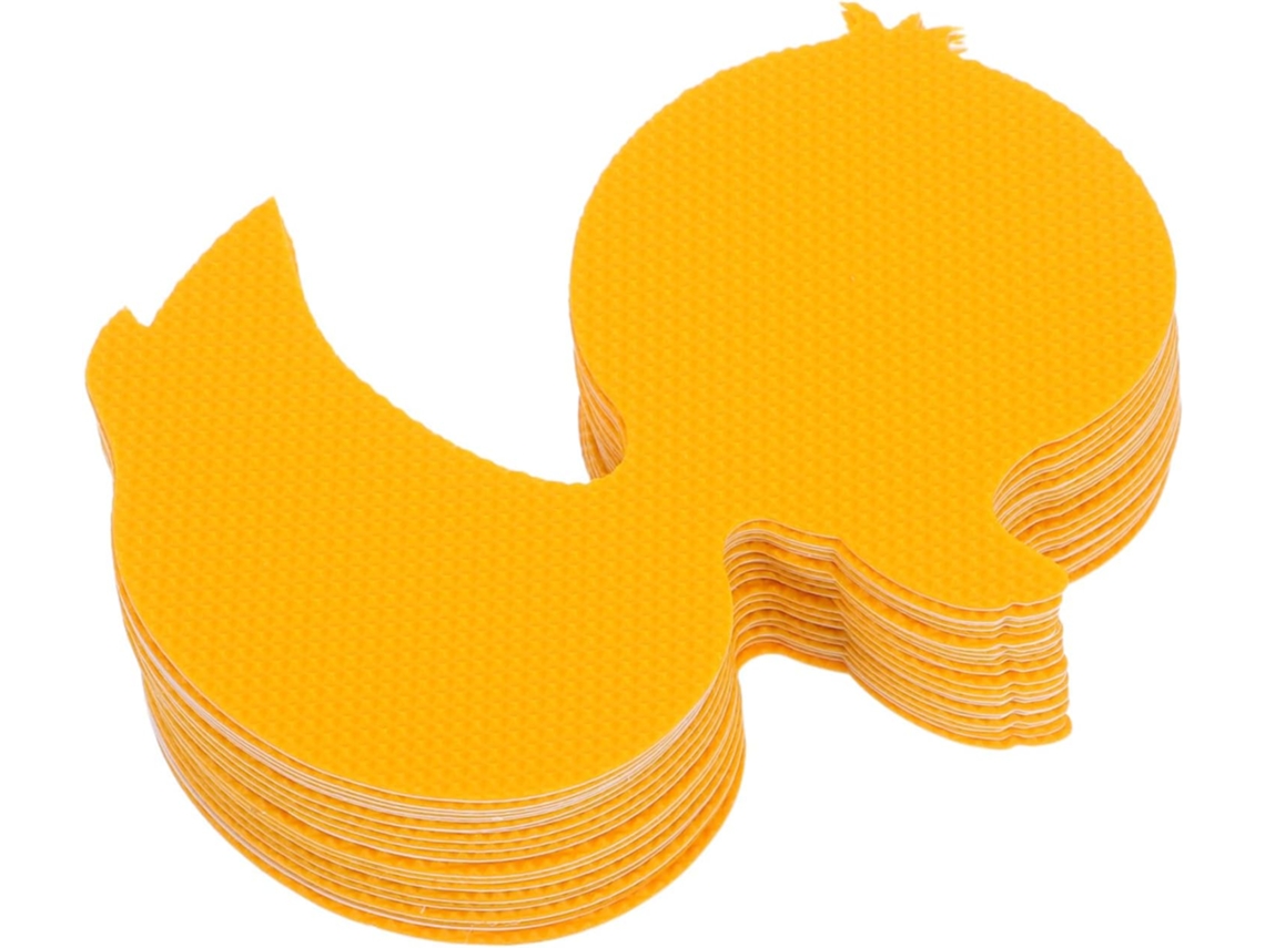 Juego de 24 pegatinas de silicona antideslizantes e impermeables con forma de patos amarillos, ideales para suelos Slowmoose