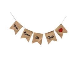 Juego De 5 Banderines De Tela De Moda Con Abertura En La Cola Para Decoración De Fiestas.