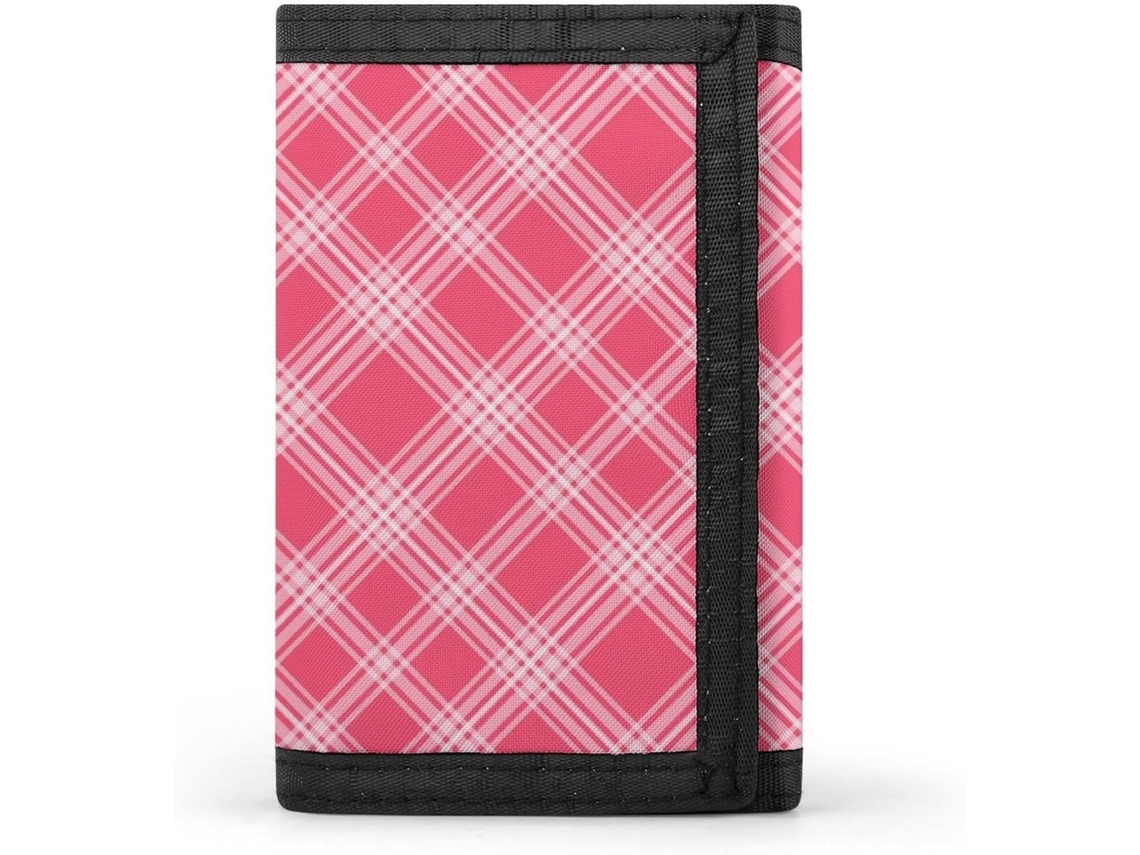 Cartera Compacta Poliéster Con Cremallera Para Hombre Diseño Estampado