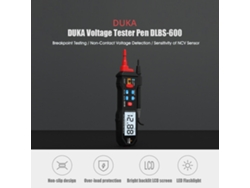 Comprobador De Tensión Sin Contacto Duka 0,1 Mv-600 V Ca/cc Con Pantalla Lcd, Linterna Led Y Alarma Sonora Dlbs-600