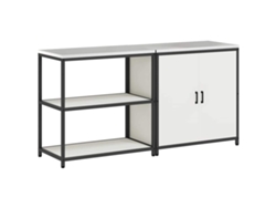 Juego de almacenamiento de cocina blanco de 2 piezas con puerta MAISON EXCLUSIVE