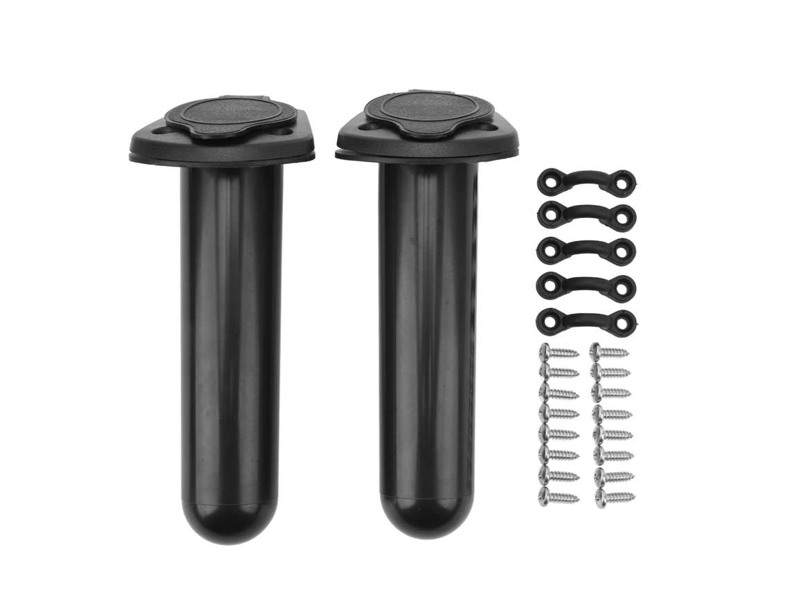 Soporte Para Caña De Pescar De Montaje Empotrado Para Kayak, Barco O Canoa Con Tapa (2 Piezas)