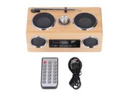 Altavoz Bluetooth retro estéreo inalámbrico Bluetooth 5.0 Radio AM FM Pequeño altavoz Bluetooth vintage para Chennnls