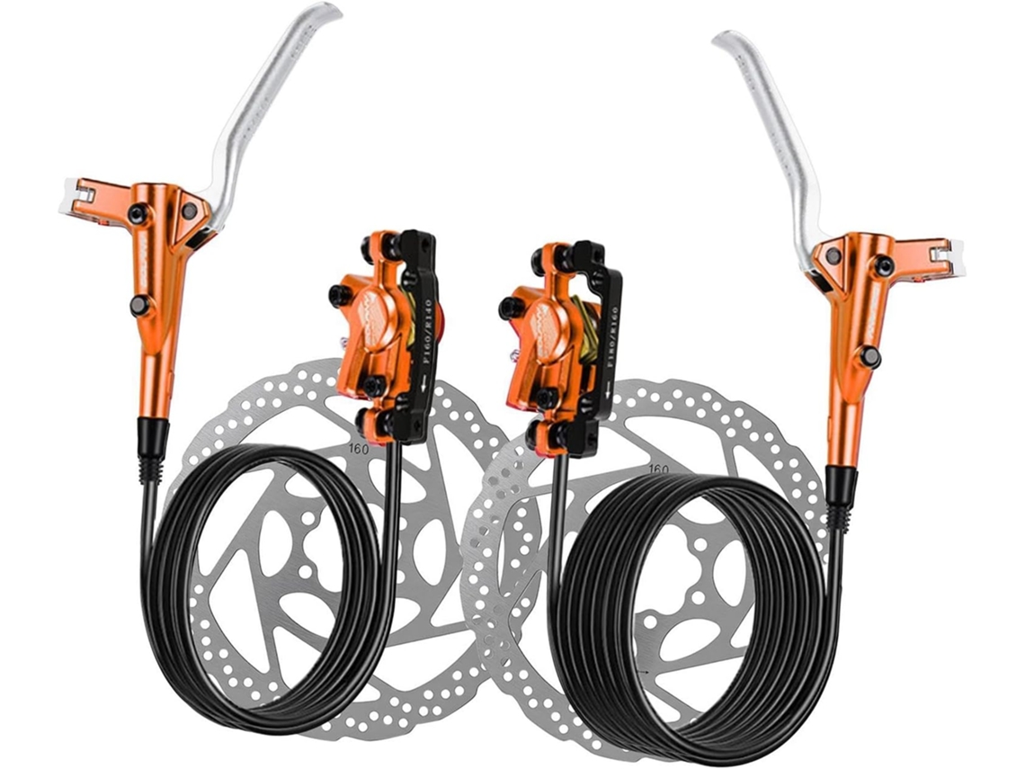 Kit De Freno Disco Hidráulico Harilla Para Bicicletas Montaña, Rotor 160 Mm, Tornillería Repuesto, Pinzas Con